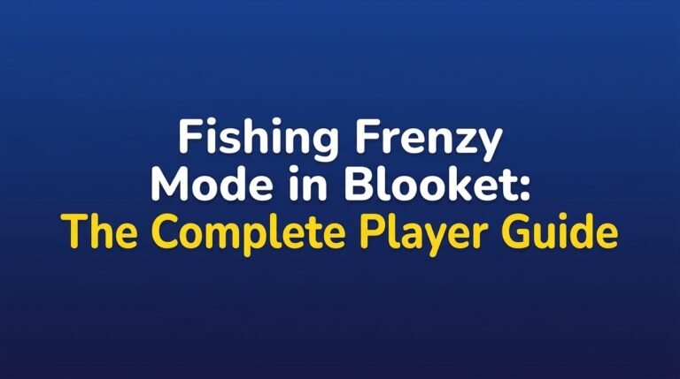 Fishing Frenzy mode in Blooket