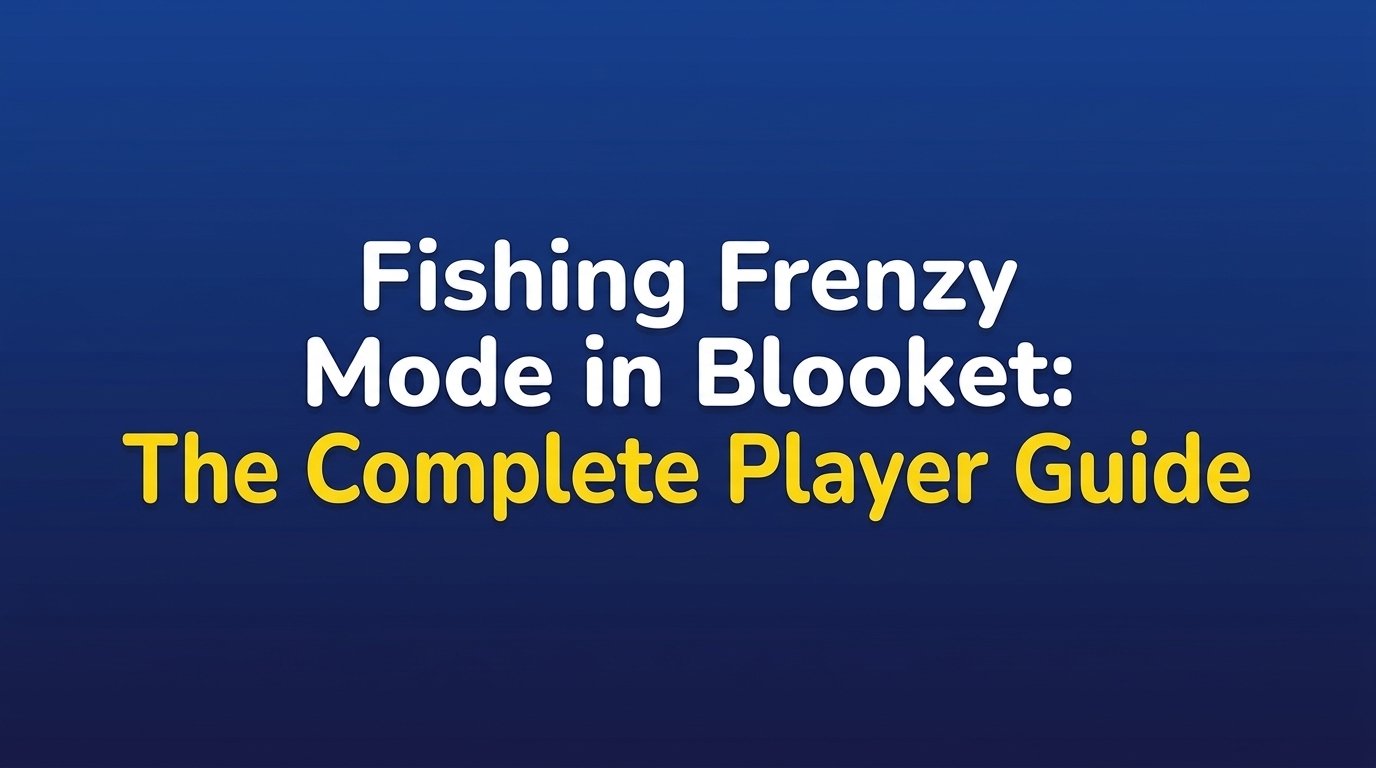 Fishing Frenzy mode in Blooket