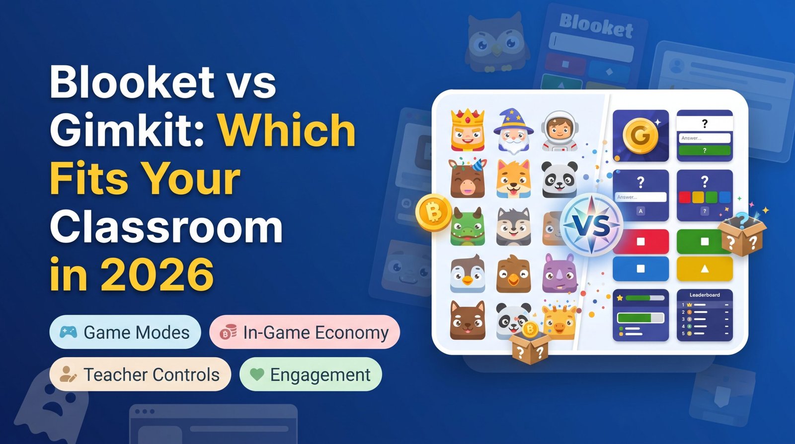 Blooket vs Gimkit classroom quiz platform comparison chart